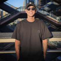 Wang Xinkai same carhart limited square embroidery loose heavy casual small neckline basic short-sleeved T-shirt