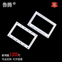 High-temperature quartz glass plate high precision punching quartz glass plate profiled quartz plate notching punching can be customized