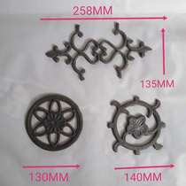 Yard door iron flower wrought iron lace Cast iron flower wrought iron door craft flower wrought iron flower piece hardware casting flower wrought iron Europe