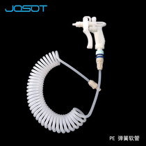 PP white gun imported material production gas pipe quick connector and hose suitable for weak acid weak alkali fluid