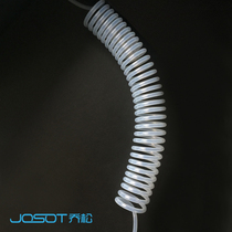 PFA spring hose 1 4 specification PFA telescopic tube PFA spring tube PFA spiral tube for acid-base liquid
