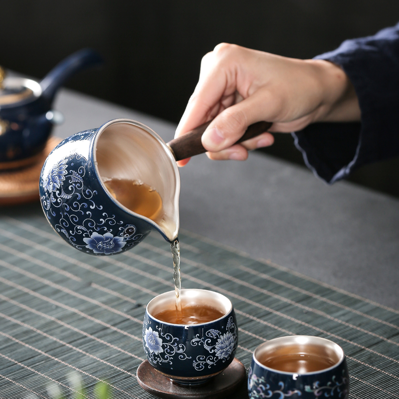 Points tea exchanger with the ceramics fair silver cup tea sea side) set the kung fu tea set Points accessories fair keller of tea cups