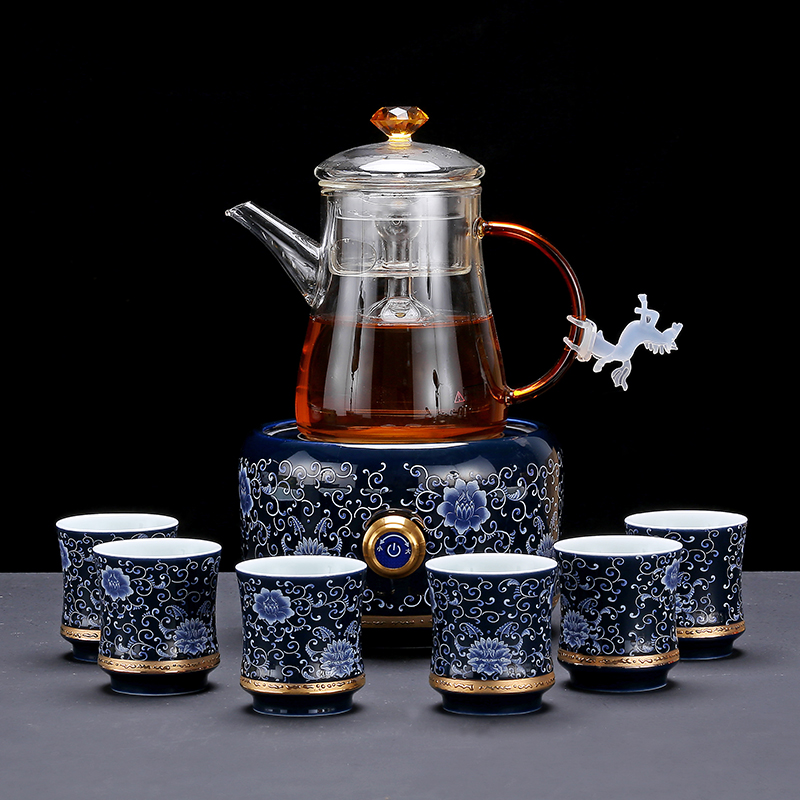 The Mini electric TaoLu boiling tea machine small glass tea set household electric who was orange, white, black tea, the tea stove cooking pot