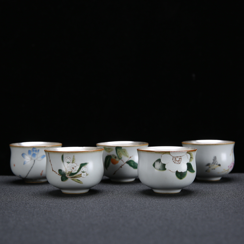 Ru up market metrix who cup checking ceramic coppering. As the silver cup silver kung fu tea set sample tea cup single cups of tea cups