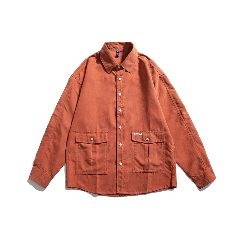 款号c79 日系三色工装款休闲长袖衬衫 p65