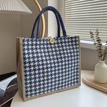 Canvas Bag Package Woman 2021 new large capacity Superior sense foreign air Large capacity class Package Girls 2021 new web