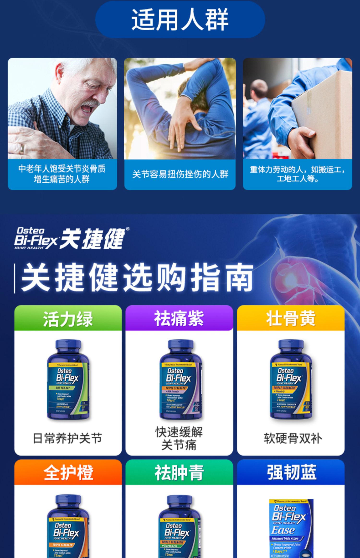 osteobiflex关捷健氨糖软骨素氨基葡萄糖