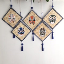 Kindergarten ornaments decorative paintings creative Chinese style Peking Opera facial makeup aerial hanging corridor environmental layout