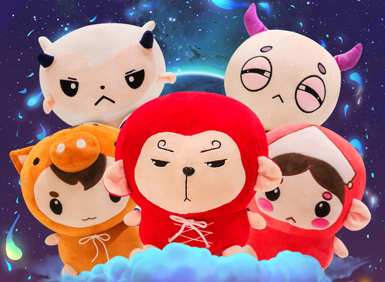 flower travel monkey monkey sun wukong sun six empty plush toy