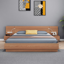 Japanese tatami storage bed Nordic board bed 1 5 m double bed modern minimalist 1 8 M master bedroom storage bed