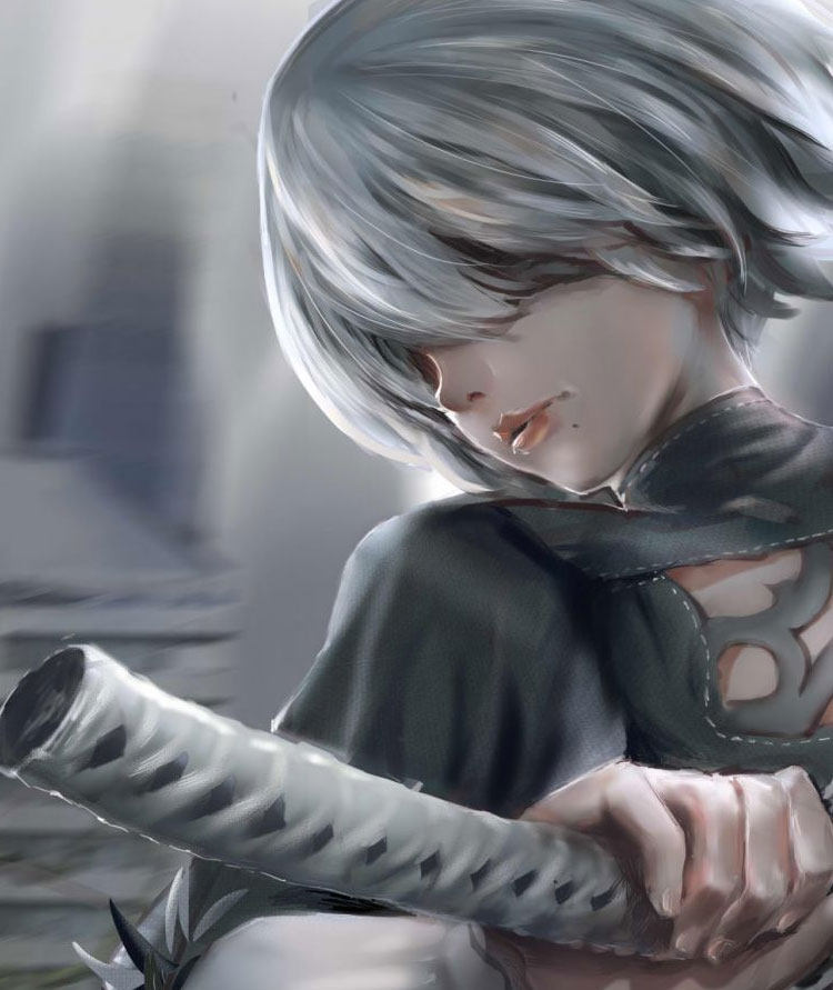 【贵宾会员组免费下载】2b姐壁纸游戏原画 素材库性感美女4kwlop - 真