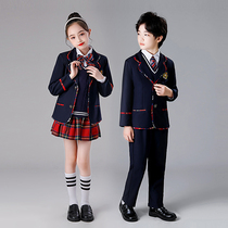 Primary and middle school uniforms Spring and autumn clothing Childrens suits Inn Wind class Costume Kindergarten Garden Clothes School Suit Academy Wind