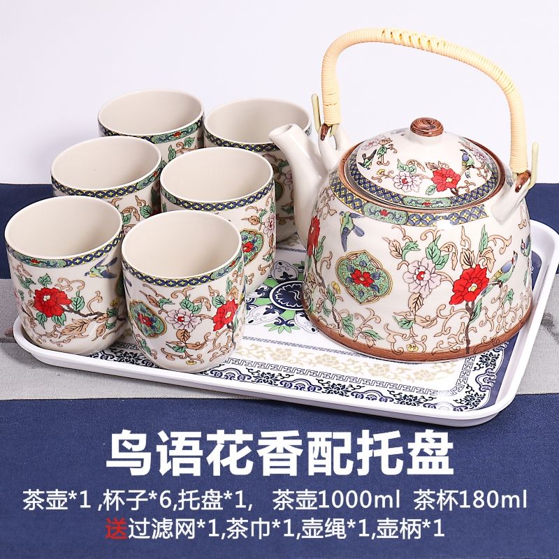 Jingdezhen large teapot tea sets tea tray was kung fu tea set of blue and white porcelain ceramic household contracted and I hui shi