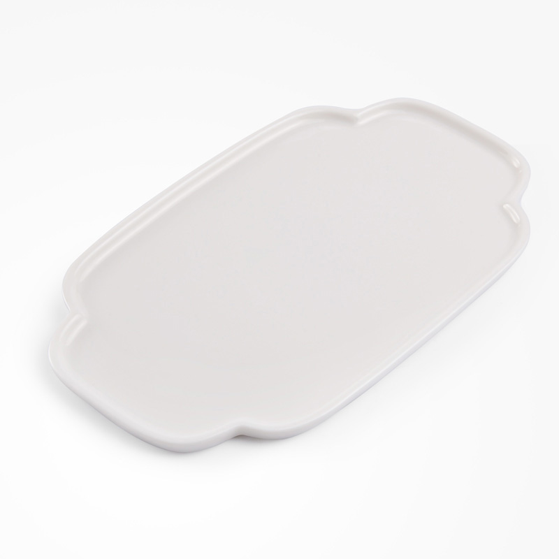 Become precious little dehua white porcelain household dry tea tray was contracted kung fu tea tea saucer candy dish mini size