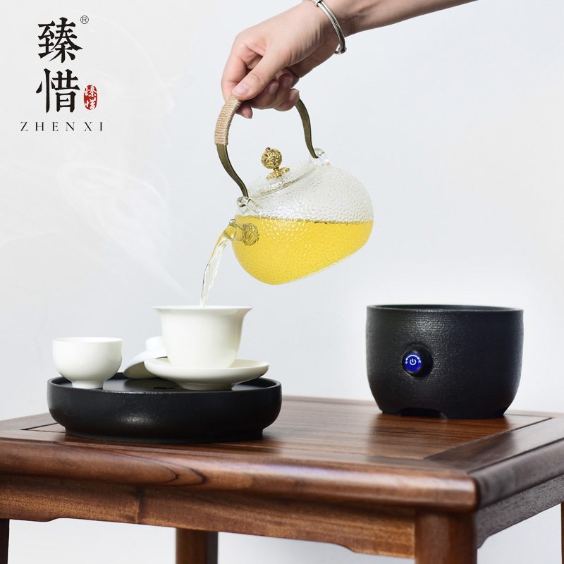 Become precious little pot of boiling water to girder heat - resistant glass teapot electric TaoLu boiled tea, kungfu tea set