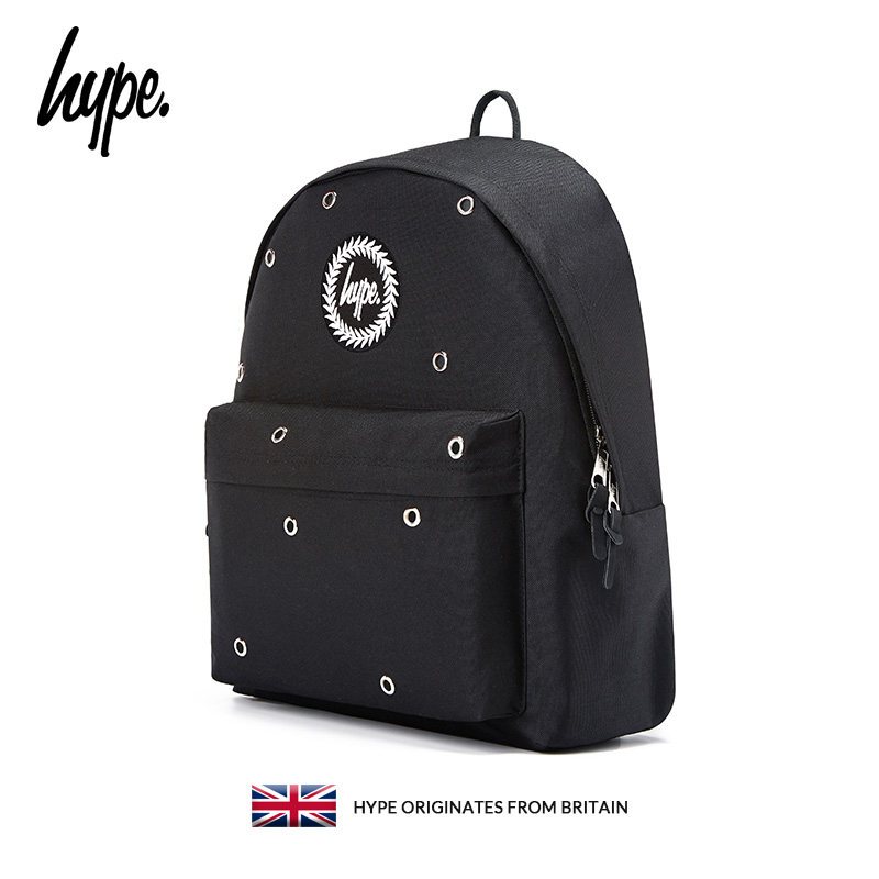 hype书包女韩版高中潮牌ins风简约双肩包男百搭休闲背包个性创意