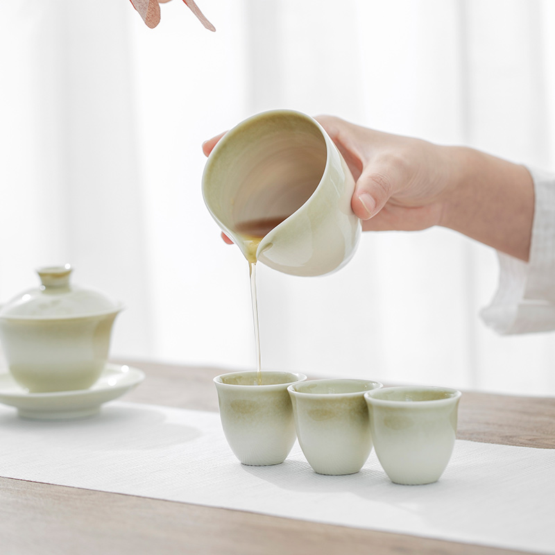 The Self - "appropriate plant ash content manually jingdezhen ceramic sample tea cup tea cups suit contracted Japanese kung fu