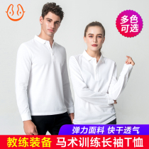 Childrens riding equipment thin quick-drying breathable equestrian T-shirt female male equestrian clothing coach training clothes long sleeves