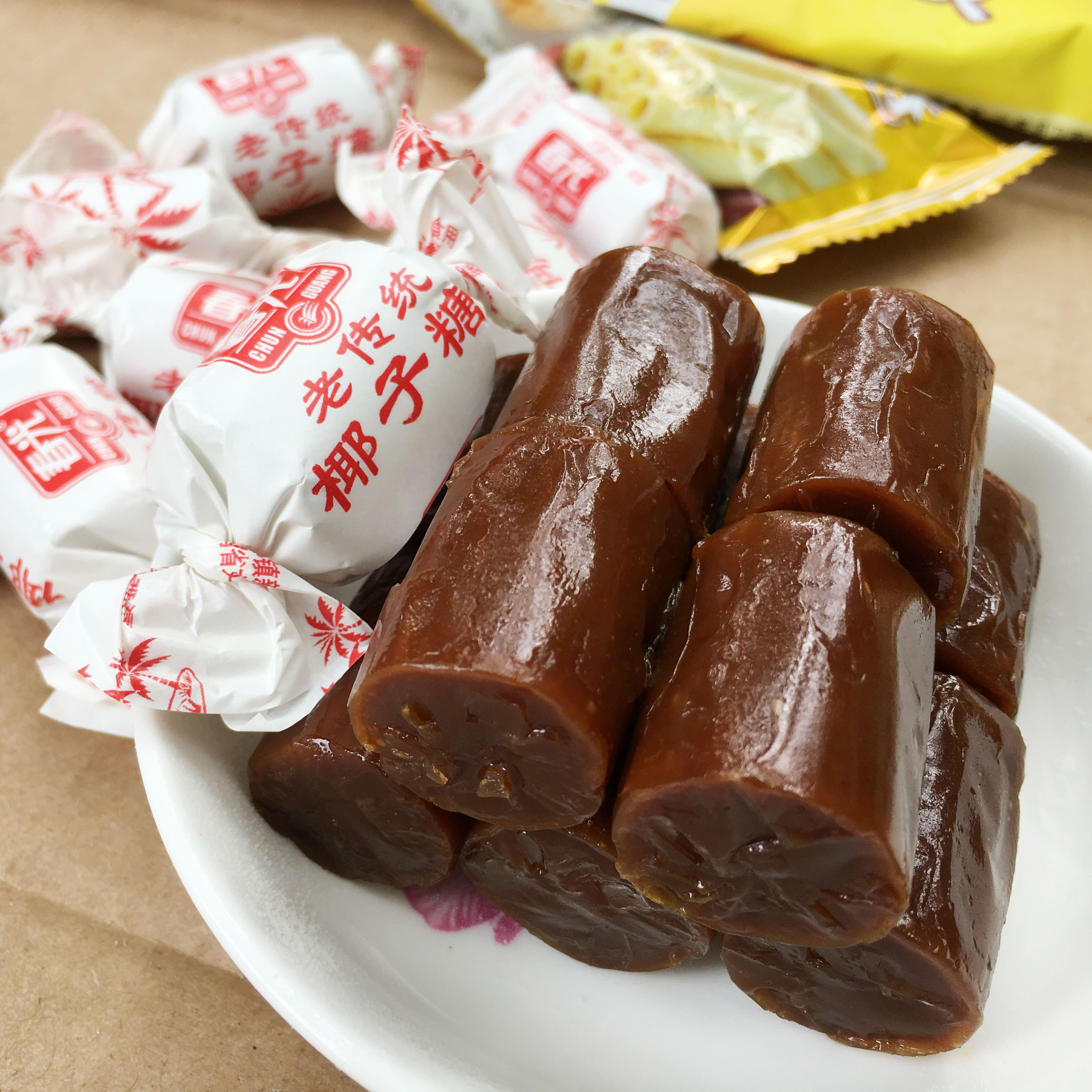 海南特产椰子糖 春光老传统椰子糖500g*2袋 零食糖果喜糖硬糖香脆