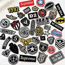 Clothes patch embroidery high-end make-up clothes and thin stickers large area self-adhesive downpack cloth stickers fashion