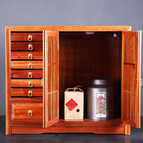 Living room rosewood tea cabinet tea cabinet New Chinese storage cabinet rack Tea side cabinet small tea table ornaments