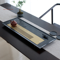 To Xin Xitang Wujin Stone Tea Plate Whole Stone tea table copper stone combined with stone Tea Sea household tea set dry and wet dual use