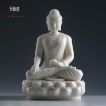 To the letter of the whole piece of natural white marble Buddha hand-made Buddha statue home accessories gifts
