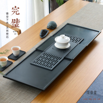 To Xin Xitang Wujin Stone Tea Plate Natural Whole Stone Tea Table Drainage Stone Tea Tea House Double Hollow Design