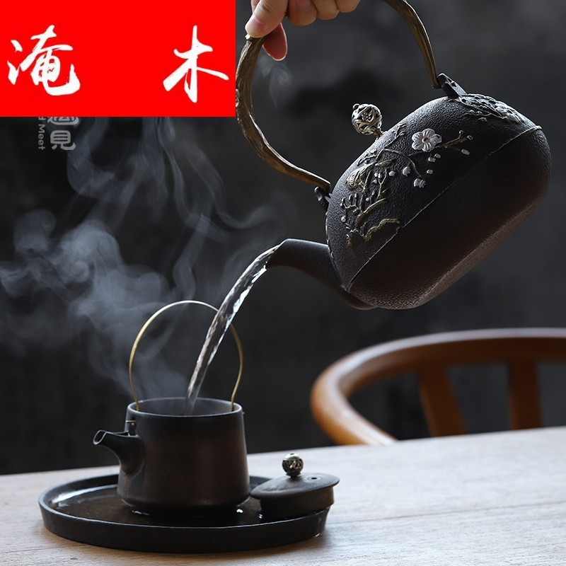 Submerged wood yard iron pot of cast iron tea kettle TaoLu boiled tea machine imitated Japanese tea stove cooking pot by hand