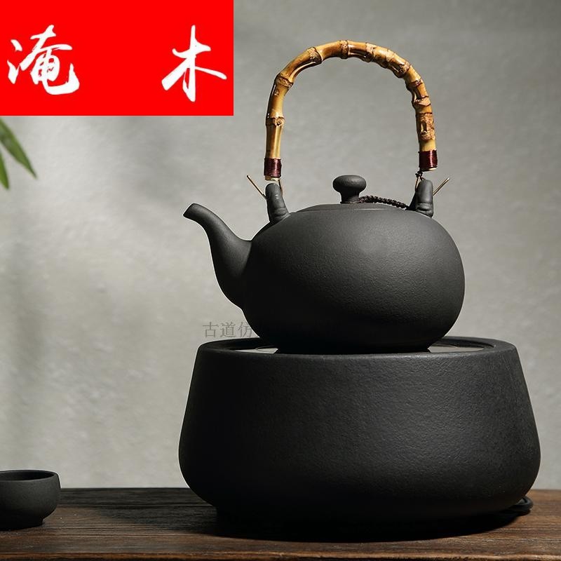 Submerged wood volcanic jars health ceramic POTS high - capacity bamboo girder pot of boiled TaoLu ceramic teapot electricity to cook