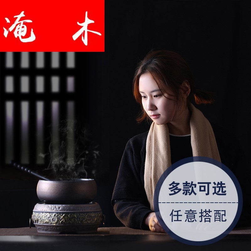 Submerged ceramic cooking bowl suit the wooden tea boiled tea, the electric TaoLu kung fu tea tea stove temperature tea bowl of tea ware