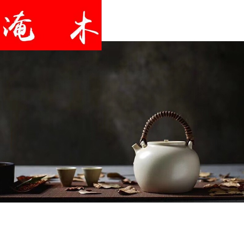 Submerged wood jingdezhen ceramic kung fu tea set simple electric cooking pot pot electricity TaoLu soda the plants