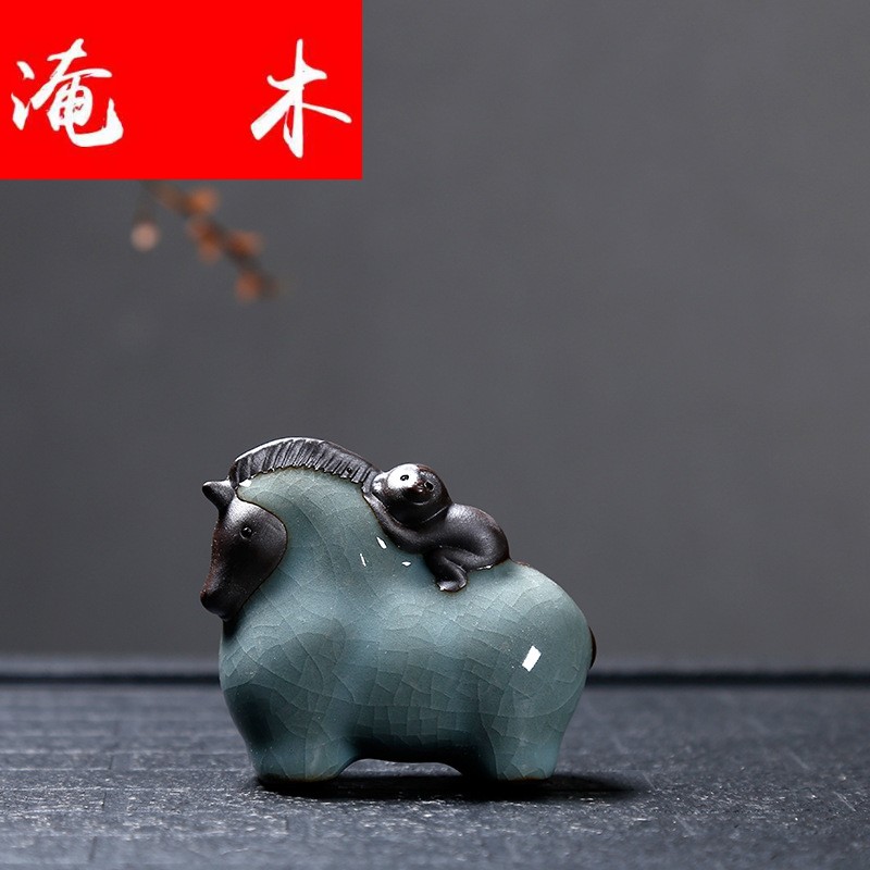 Flooded the roundabout seal hou worship tea pet pet in furnishing articles furnishing articles ceramic gifts elephant monkey tea tea can be express it