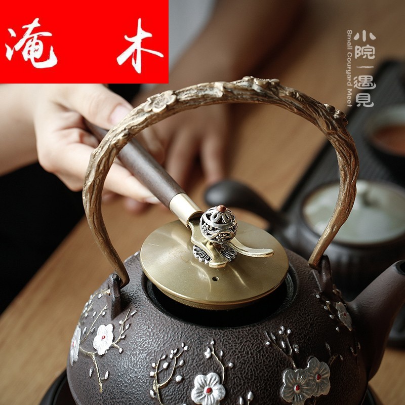 Submerged wood yard iron pot of cast iron tea kettle TaoLu boiled tea machine imitated Japanese tea stove cooking pot by hand