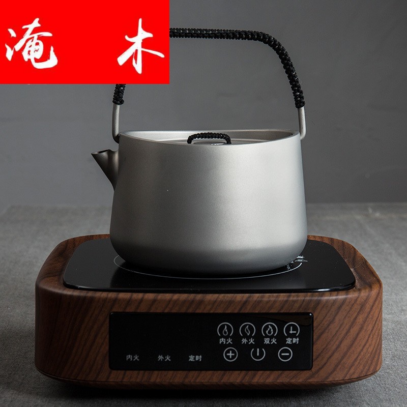 Flooded wood fire maple prajnaparamita teapot titanium pot ceramic iron pot cooking what tea stove'm is suing travel tea kettle