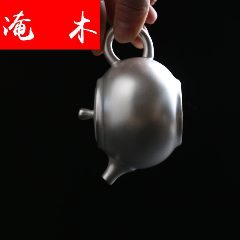 Submerged wood tea silver pot of manual tasted silver gilding silver 999 ceramic tea set the teapot kung fu xi shi pot of little teapot the teapot