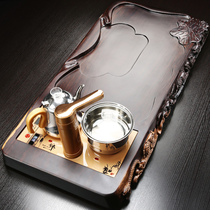 Bull Jen Whole large size black sandalwood tea tray Four-in-one fully automatic induction stove Home Jane About Tea Haikongfu Tea Desk