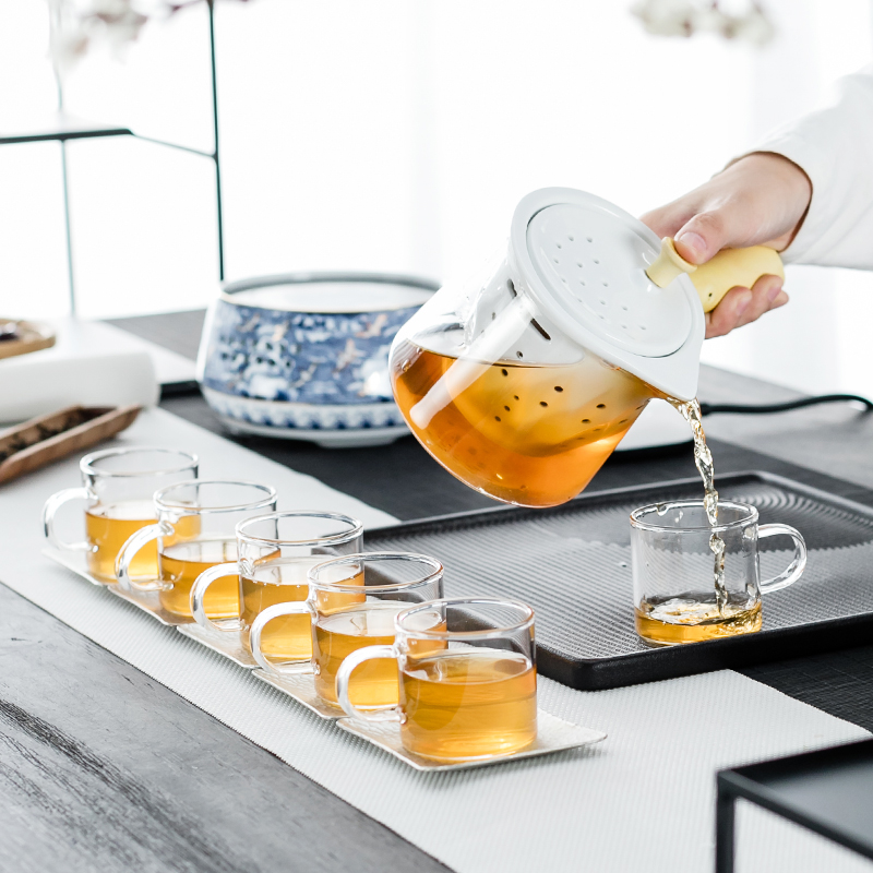 NiuRen ceramic boiling tea is tea stove glass teapot household pu 'er tea, electric TaoLu steaming tea teapot