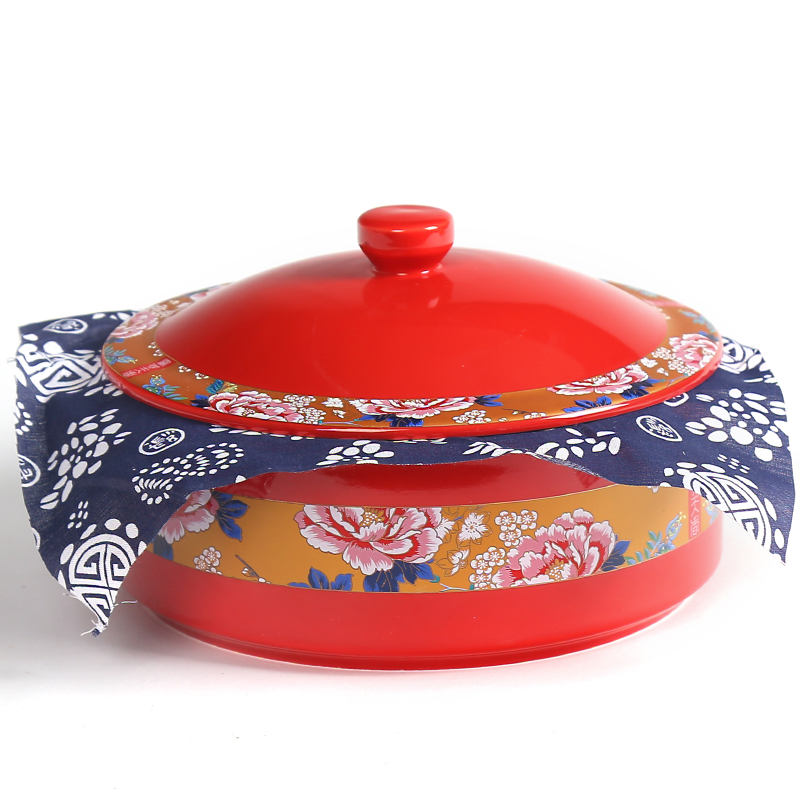 NiuRen ceramic tea wash with cover large bowl with writing brush washer puer tea cake caddy fixings kung fu tea tea taking of spare parts