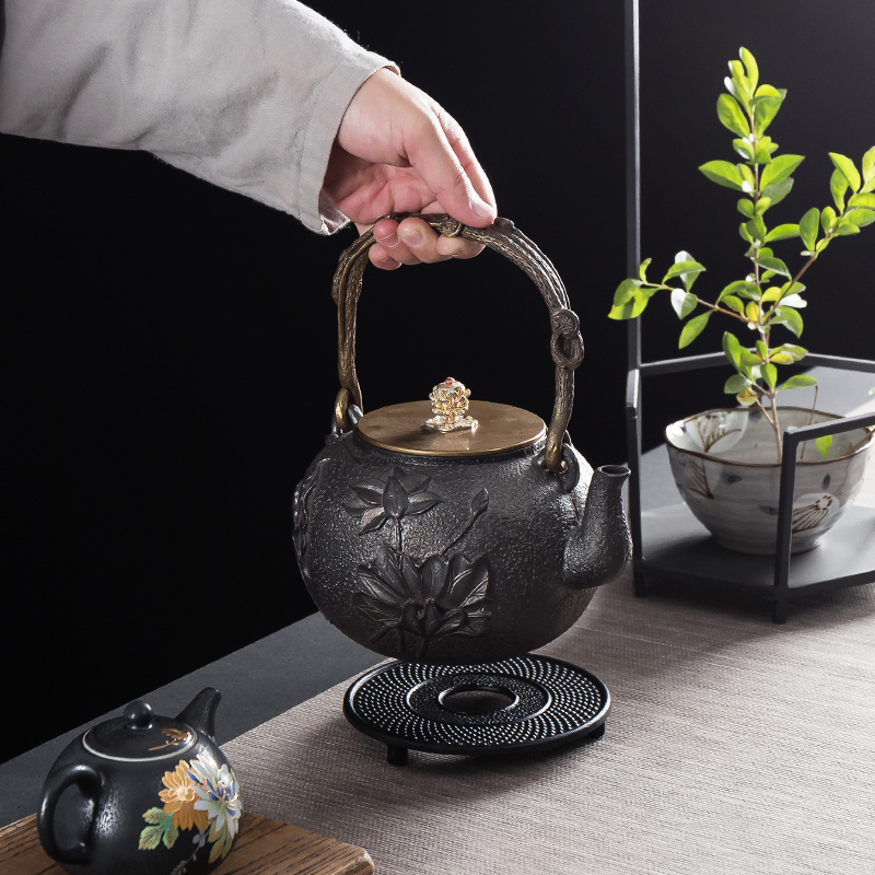 NiuRen half manual cast iron pot of electric TaoLu restoring ancient ways suit household imitated Japanese tea boiling water pot boil tea