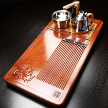 Beef Rind Whole Flower Pear Wood Tea Tray Big Number Tea Table Tea Sea Four-In-One Fully Automatic Induction Cookware Home Tea Set Suit