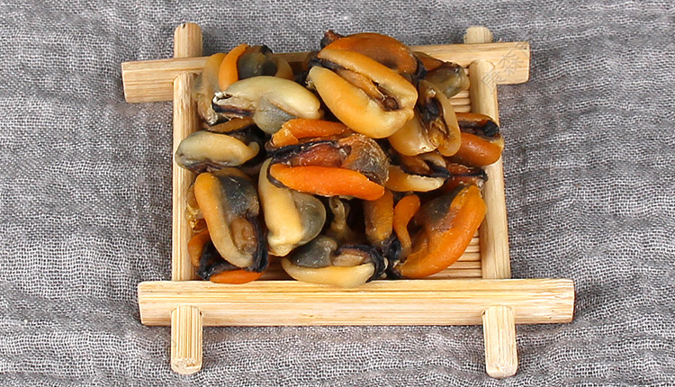 新晒野生淡菜干 干货 特级大海虹肉贻贝壳菜青口贝干海红海鲜500g