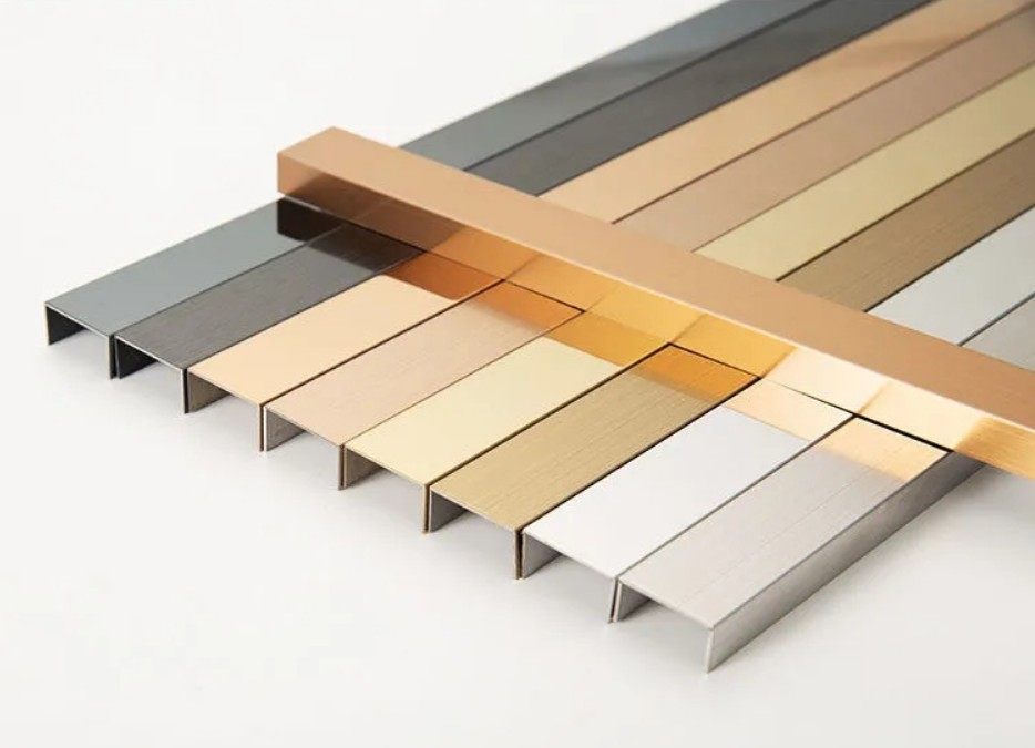 304钛金天花装饰条收边条金属条家装建材装饰线板踢脚线中国大陆