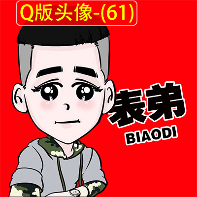 q版快手网红头像制作设计微信qq派派静态头像 非手绘只改文字