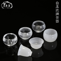 Tangzhan Crystal Tea Cup individual cup Master Cup thick cup large glass glass single cup set kung fu tea cup