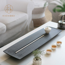 Rectangular kung fu tea tray tea set home Wujin Stone tea tray stone Tea Sea simple modern personality tea table