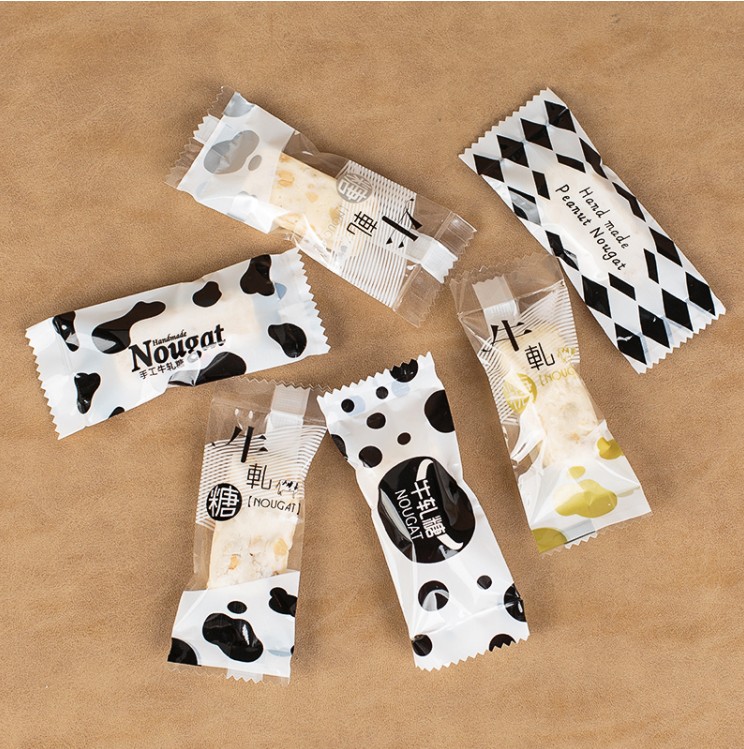 牛轧糖包装纸牛轧糖包装袋糖果袋糖果纸糖果纸盒磨砂机封袋100枚