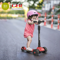 Childrens scooters 3 boys scooters 2-6-12 years old 1 wide four-wheeled female baby car Childrens pedal scooter