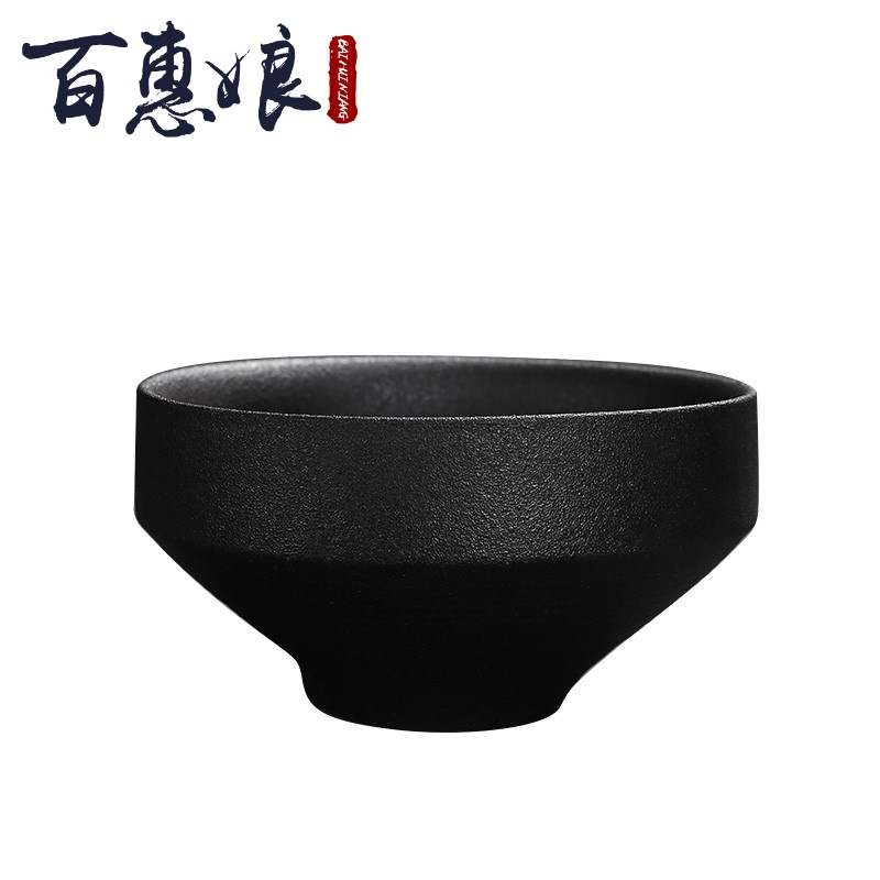 (niang coarse pottery tea to wash the black pottery small single CPU for wash bowl Japanese ceramics kung fu tea accessories in hot writing brush washer