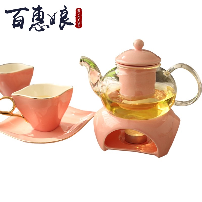 (niang English tea tea set household glass tea cup continental salon ceramic tea in the afternoon